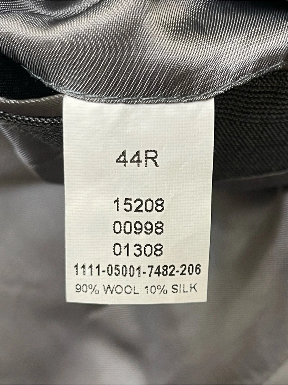 Jos A. Bank Signature Gray Glen Plaid Wool Silk Sport Coat 44R